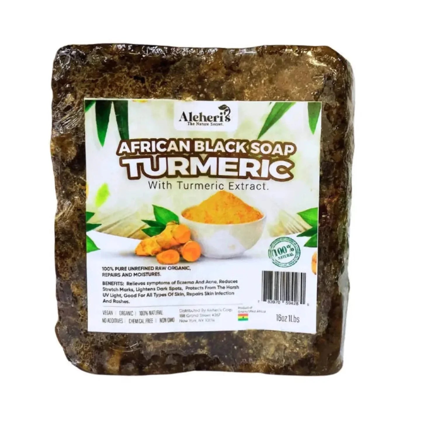 Turmeric Black Soap 16oz (Large)