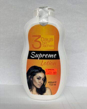 3 Days No Taches Supreme Lotion 400mL bottle