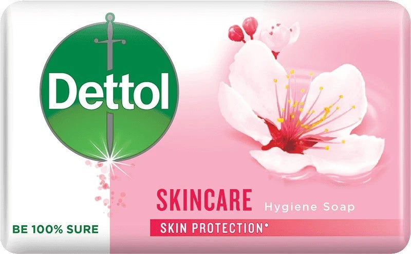 Dettol Skincare Antibacterial Bar Soap 100g, Pink