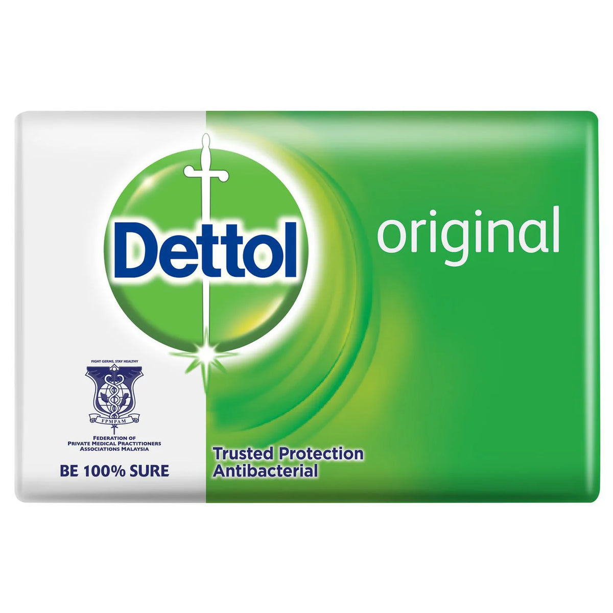 Dettol Antibacterial Bar Soap, Original 100g