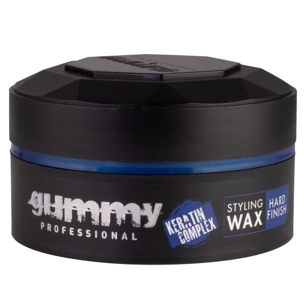 Gummy Styling Wax Blue Hard Finish 5oz