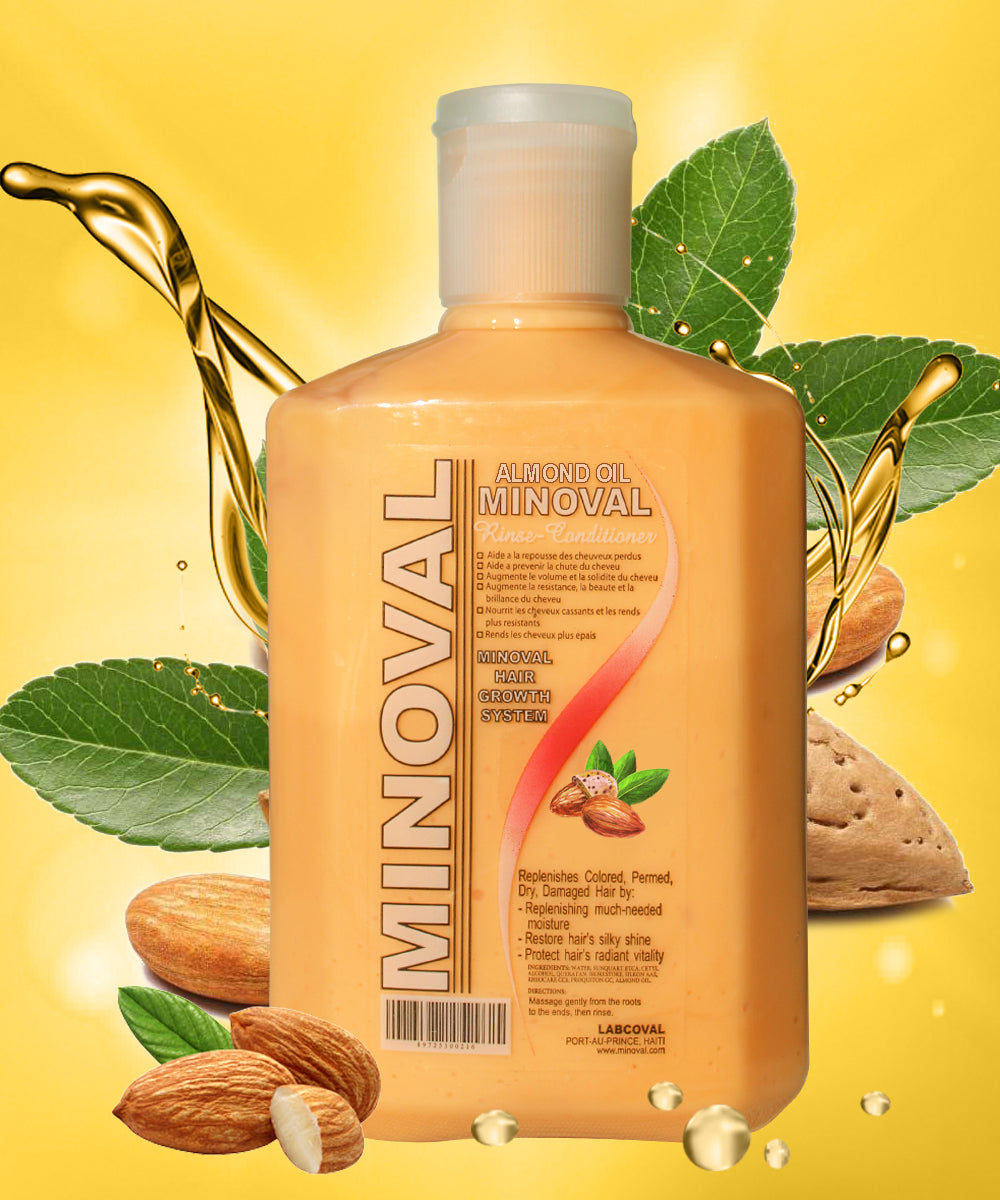 Minoval Almond Conditioner 8 oz bottle