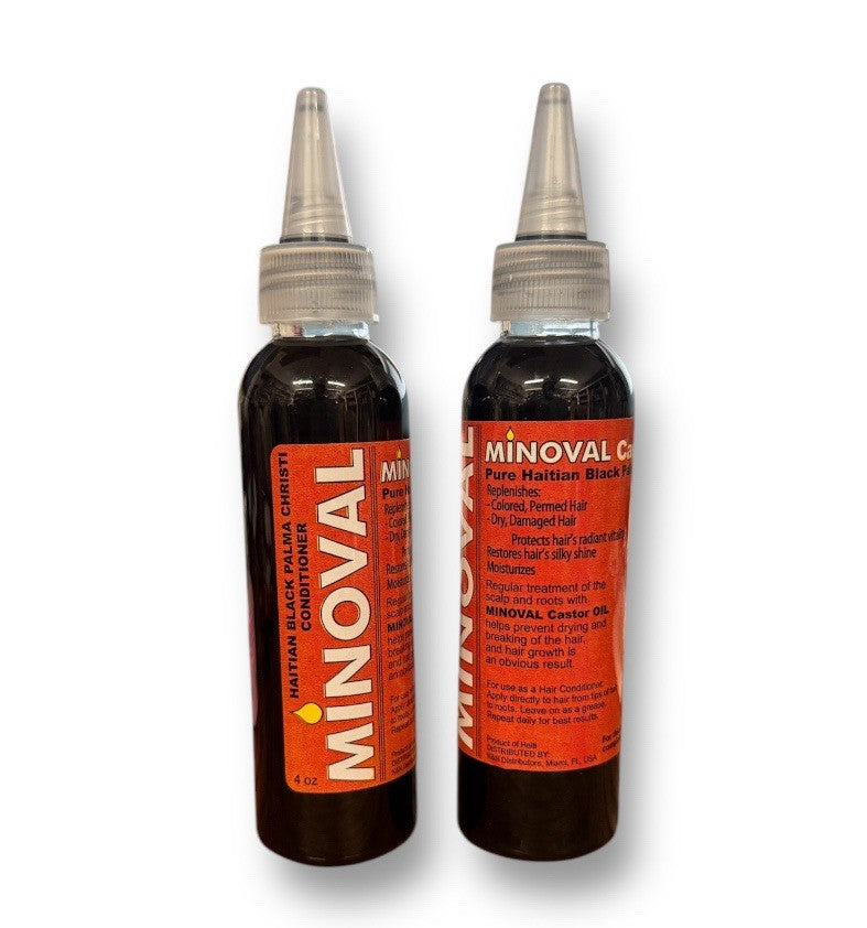 Minoval Castor Oil 4 oz bottle