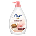 DOVE SHOWER GEL 1 LITER ALMOND CREAM & HIBISCUS