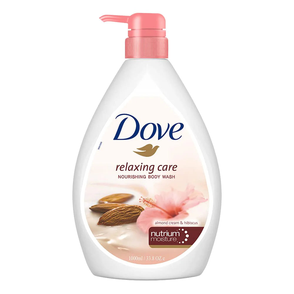 Dove Shower Gel 1 Liter Almond Cream & Hibiscus