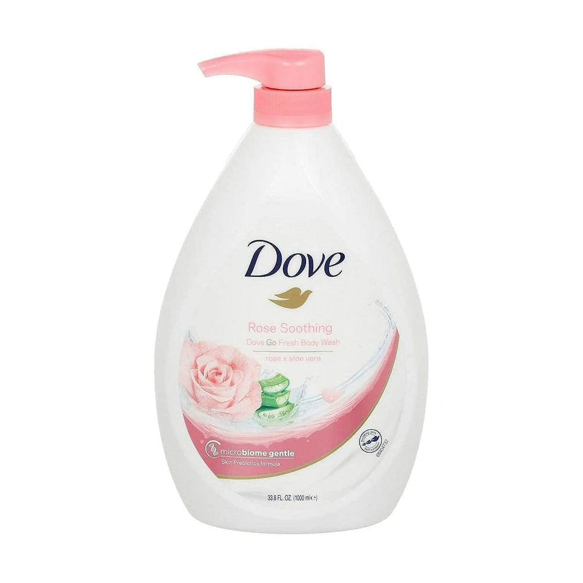 Dove Shower Gel 1 Liter Rose & Aloe Vera