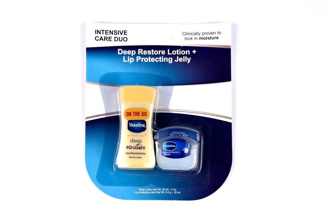 Vaseline Lotion 0.7 oz and Lip Jelly 0.2 oz minis