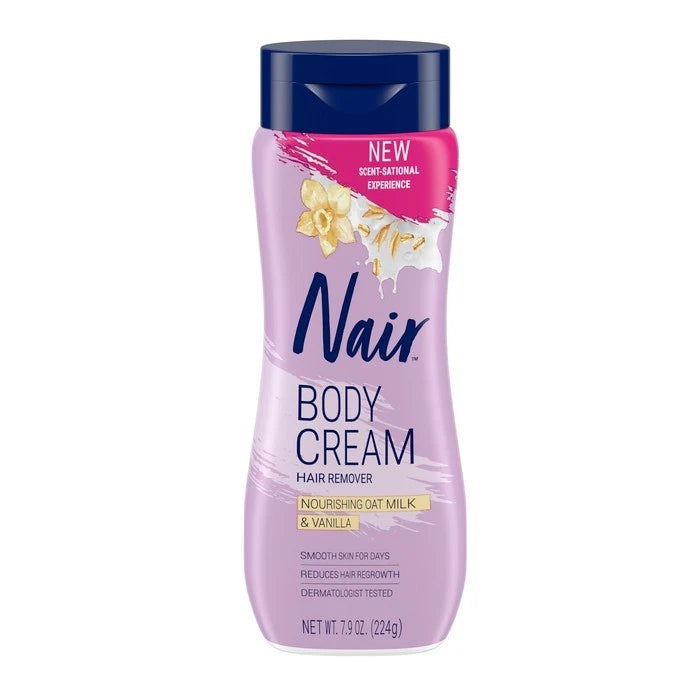 Nair Body Cream Hair Remover Oat Milk & Vanilla 224g
